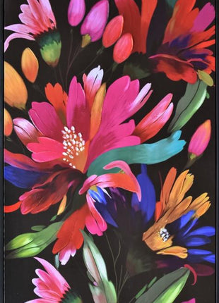 Leinwand inkl. Backrahmen 100x140cm Bunter Blumenstrauß. Material: Leinwand + Acrylfarbe