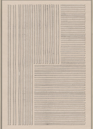 Leinwand inkl. Rahmen 80x120cm 'Streifen' Material: 80% Gips