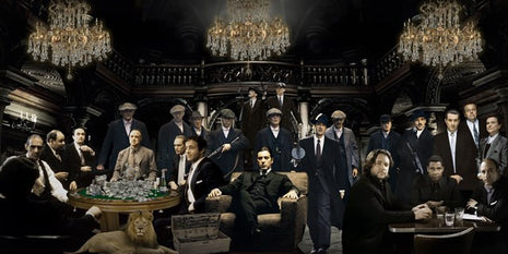 Glasbild 160x80cm Mafia