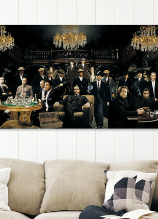 Glasbild 160x80cm Mafia