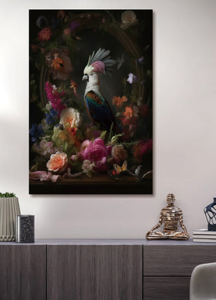 Glasbild 80x120cm Kakadu
