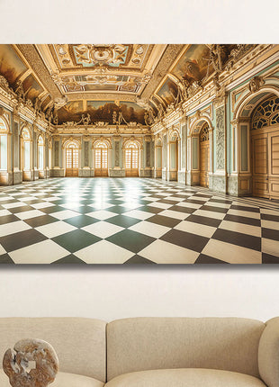 Glasbild 160x80cm Tanzsaal