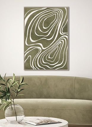 Leinwand inkl. Rahmen 80x120cm 'Cringe' Material: 80% Gips
