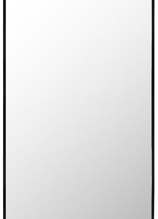 Spiegel mit Aluminiumrahmen 50x150cm. Schwarz gebogen mit Ständer