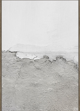 Leinwand inkl. Rahmen 80x120cm 'Winter Beach 1' Material: Gips + Papier