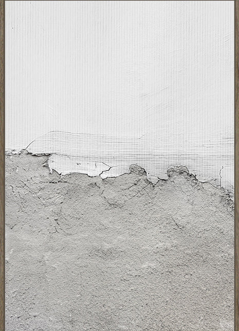 Leinwand inkl. Rahmen 80x120cm 'Winter Beach 1' Material: Gips + Papier