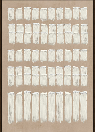 Leinwand inkl. Rahmen 80x120cm 'Zaun' Material: Acrylfarbe + Gips