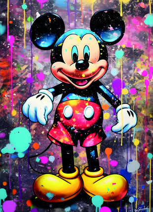 Glasbild 80x120cm Maus