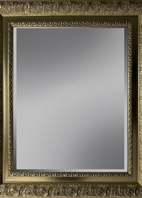 Spiegel mit Facette, 52x62cm inkl. Rahmen. Gold