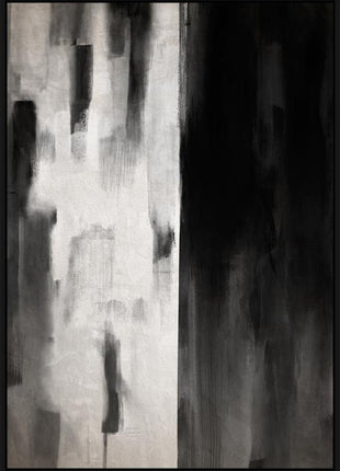 Ölgemälde inkl. schwarzem Backrahmen 100x140cm 'Black 'n White'