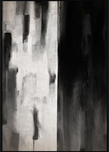 Ölgemälde inkl. schwarzem Backrahmen 100x140cm 'Black 'n White'