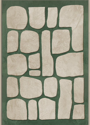 Leinwand inkl. Rahmen 80x120cm 'Stones' Material: 80% Gips