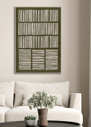 Leinwand inkl. Rahmen 80x120cm 'Streifen' Material: 80% Gips