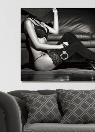 Glasbild 120x80cm Sexy Pose
