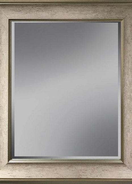 Spiegel mit Facette, 44x106cm inkl. Rahmen. Creme