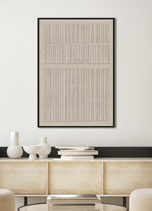 Leinwand inkl. Rahmen 80x120cm 'Streifen' Material: 80% Gips